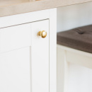 Möbelknopf 411 - Unbehandeltes Messing