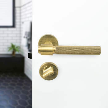 WC-Schloss R - Antik-Bronze