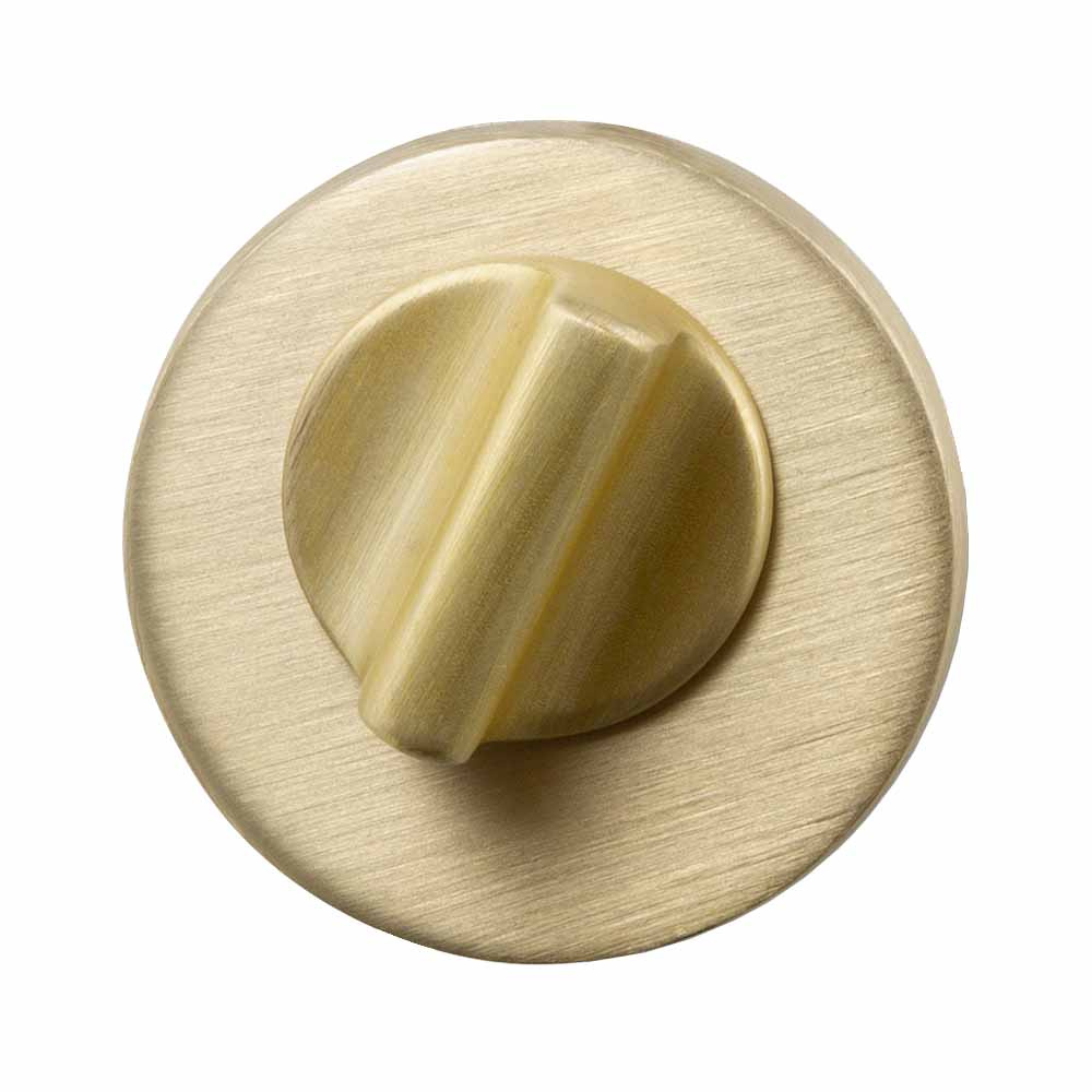 WC-Schloss R - Gebürstetes Messing