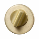 WC-Schloss R - Gebürstetes Messing