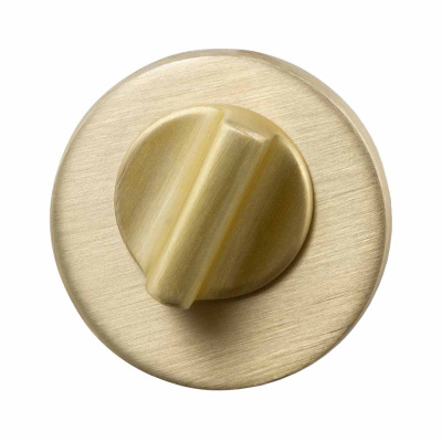 WC-Schloss R - Gebürstetes Messing in der Gruppe Türgriffe / Alle Türgriffe anzeigen / WC-Schlösser bei Beslag Online (toalas-r-massing)